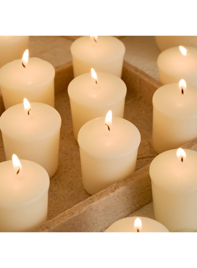 Home Box Luna Unscented Votive Candle Set - 12 Pieces - Image 3